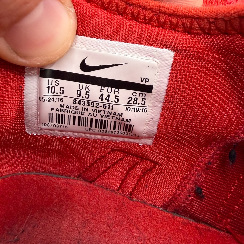 Size‎ 10.5 Nike Air Zoom KD Durant 9 Varsity Red/White Mens Sneakers 843392-611 - Picture 9 of 10